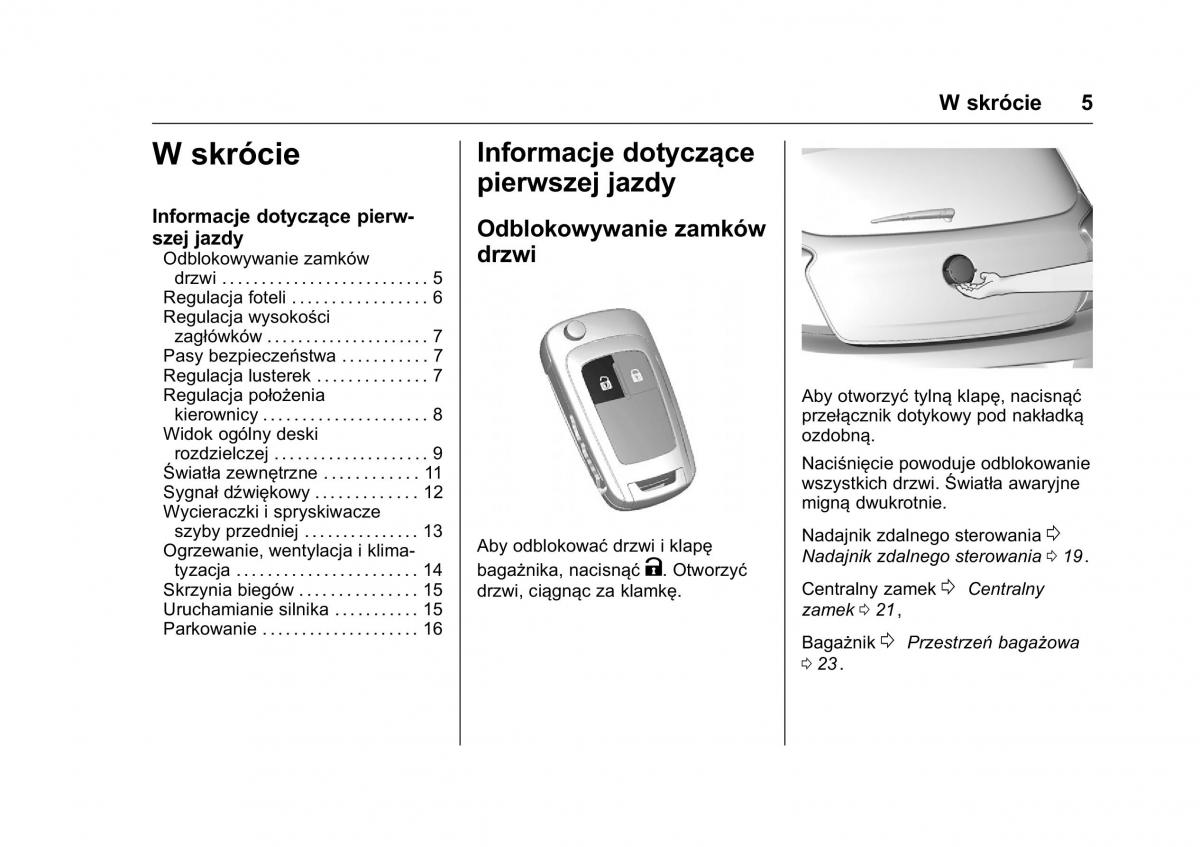 Opel Karl instrukcja obslugi / page 6