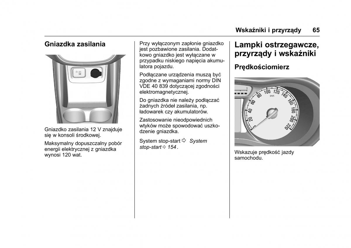 Opel Karl instrukcja obslugi / page 66