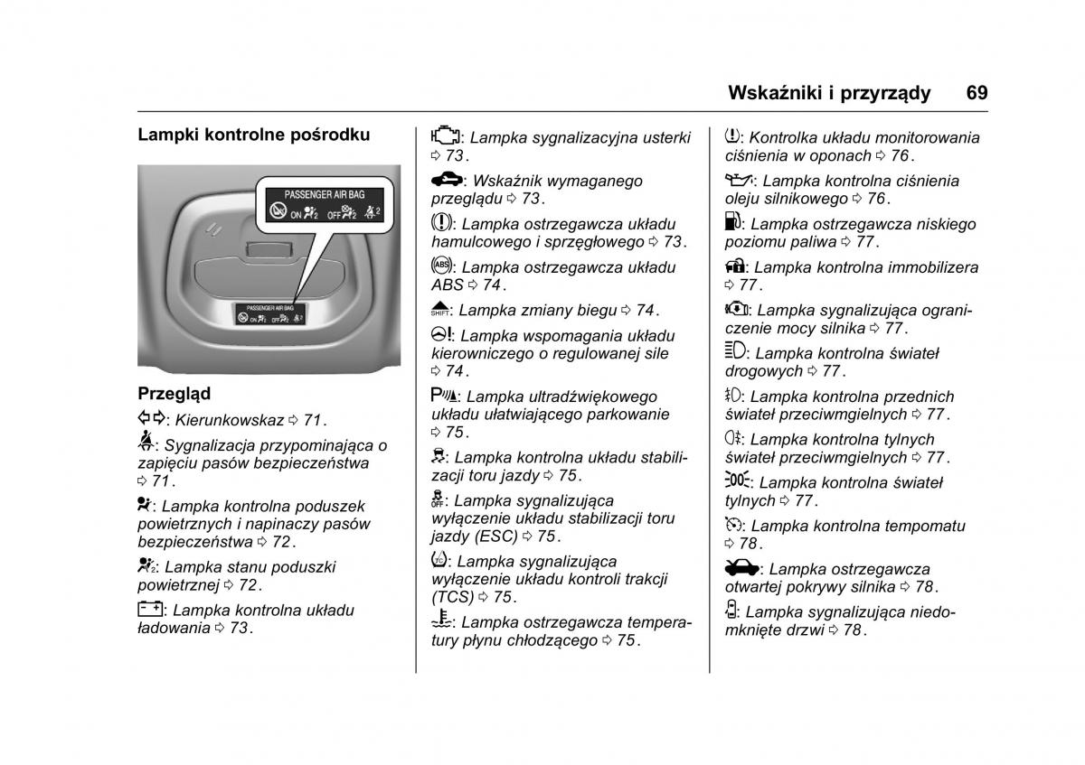 Opel Karl instrukcja obslugi / page 70