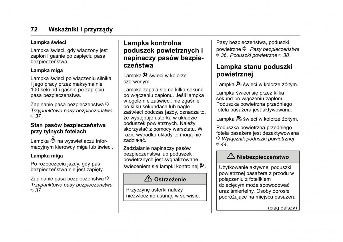 Opel Karl instrukcja obslugi / page 73