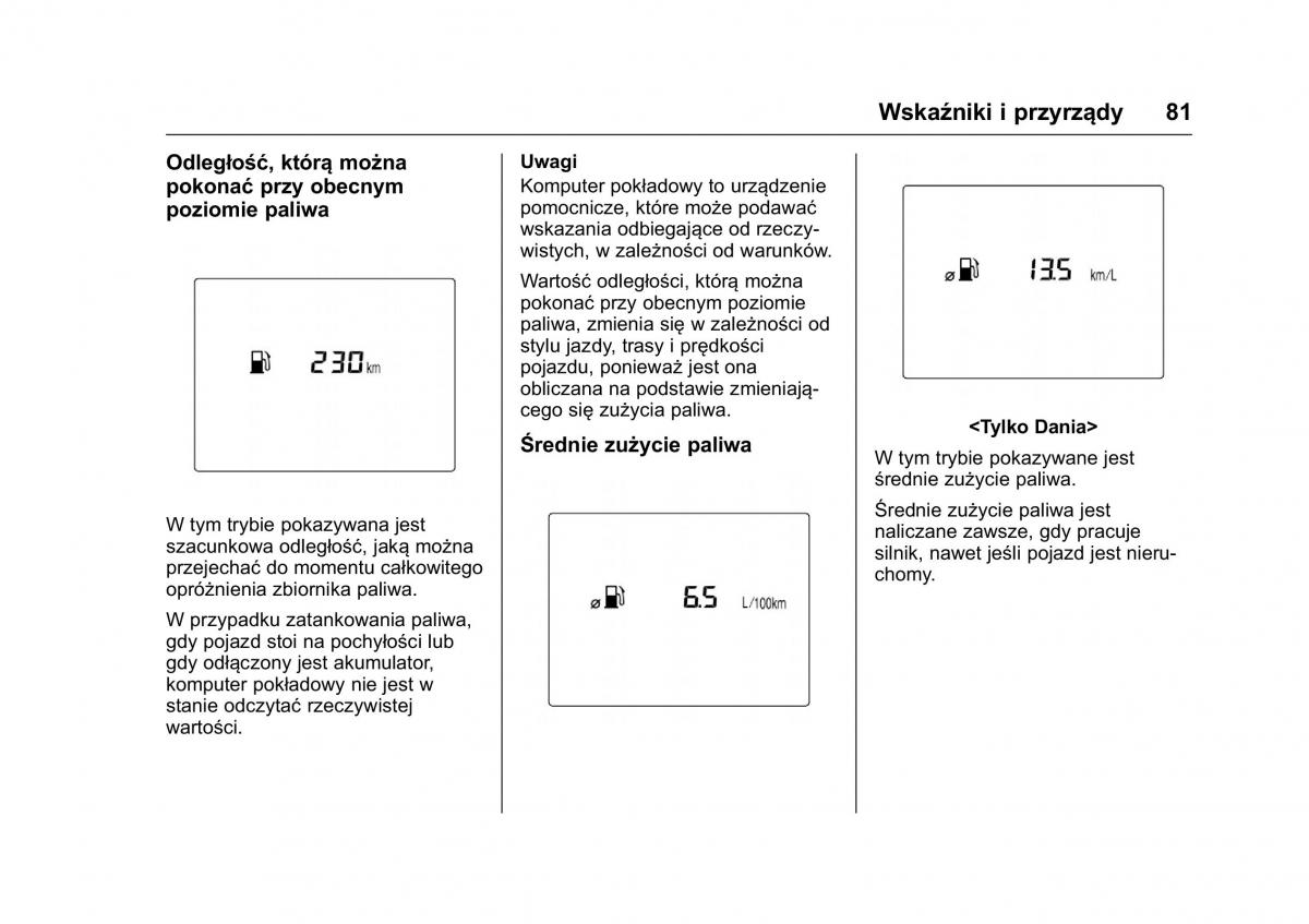 Opel Karl instrukcja obslugi / page 82