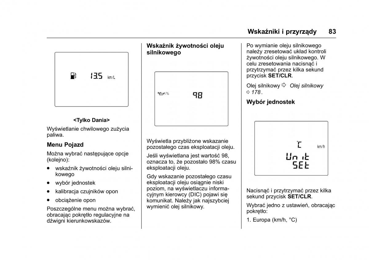 Opel Karl instrukcja obslugi / page 84