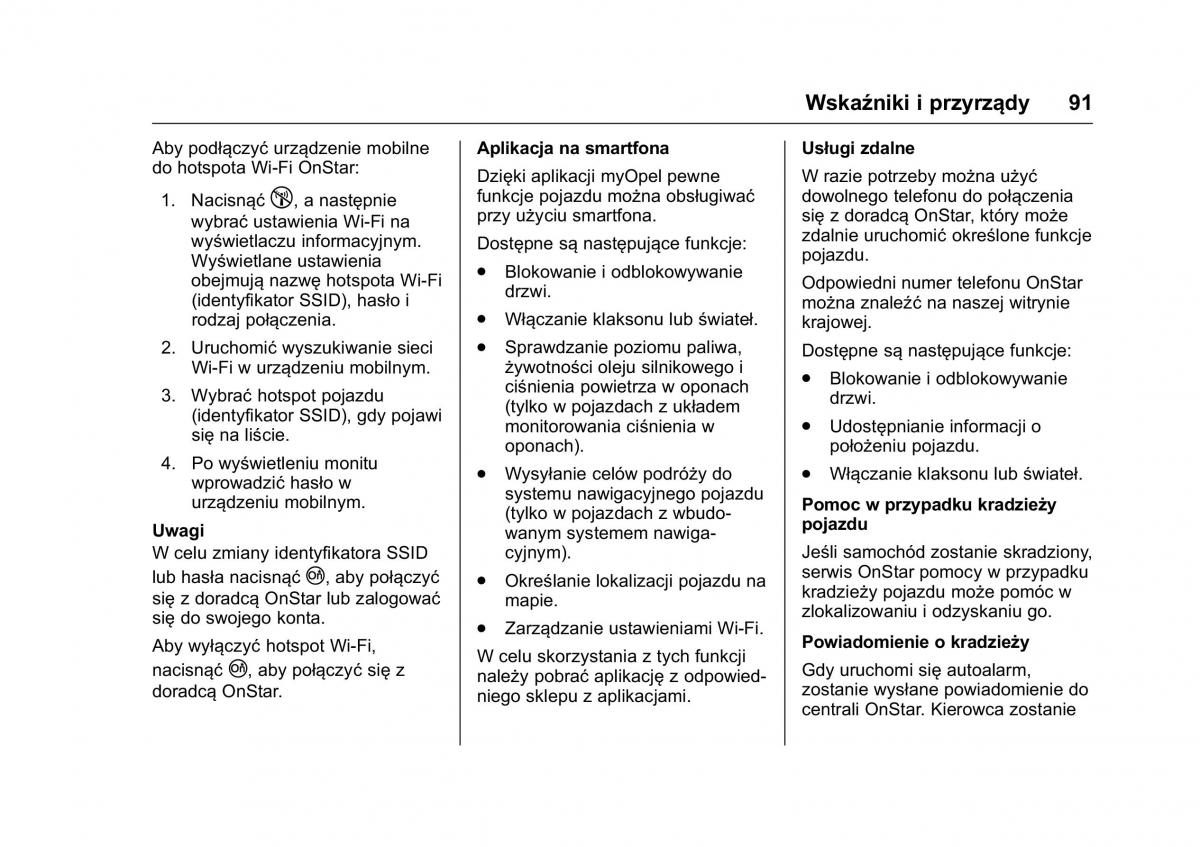 Opel Karl instrukcja obslugi / page 92