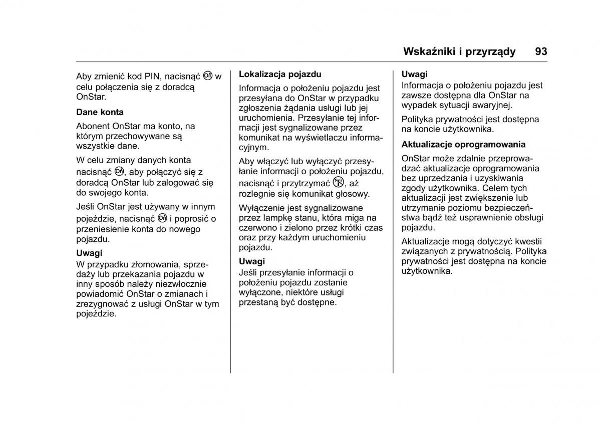 Opel Karl instrukcja obslugi / page 94