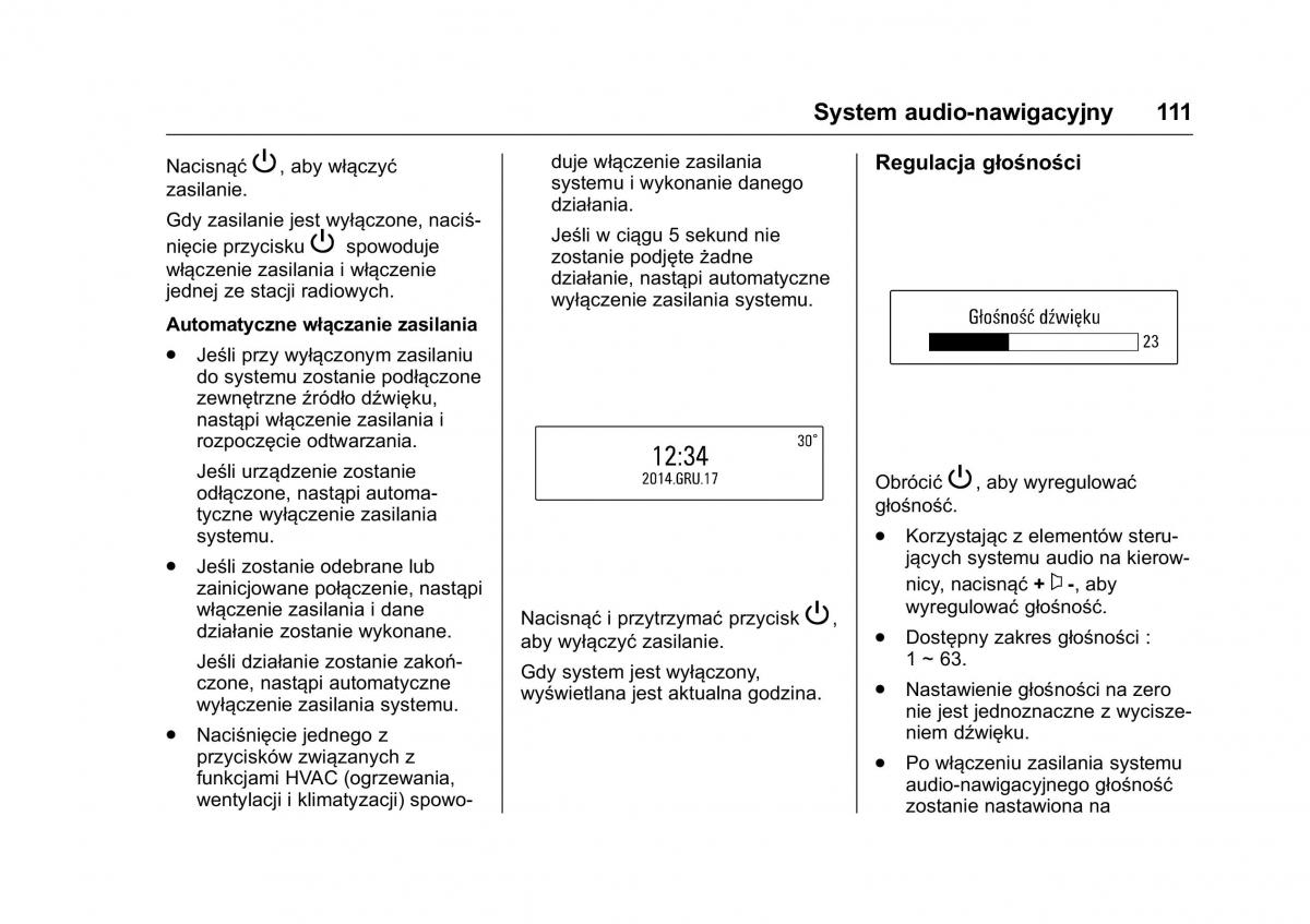 Opel Karl instrukcja obslugi / page 112