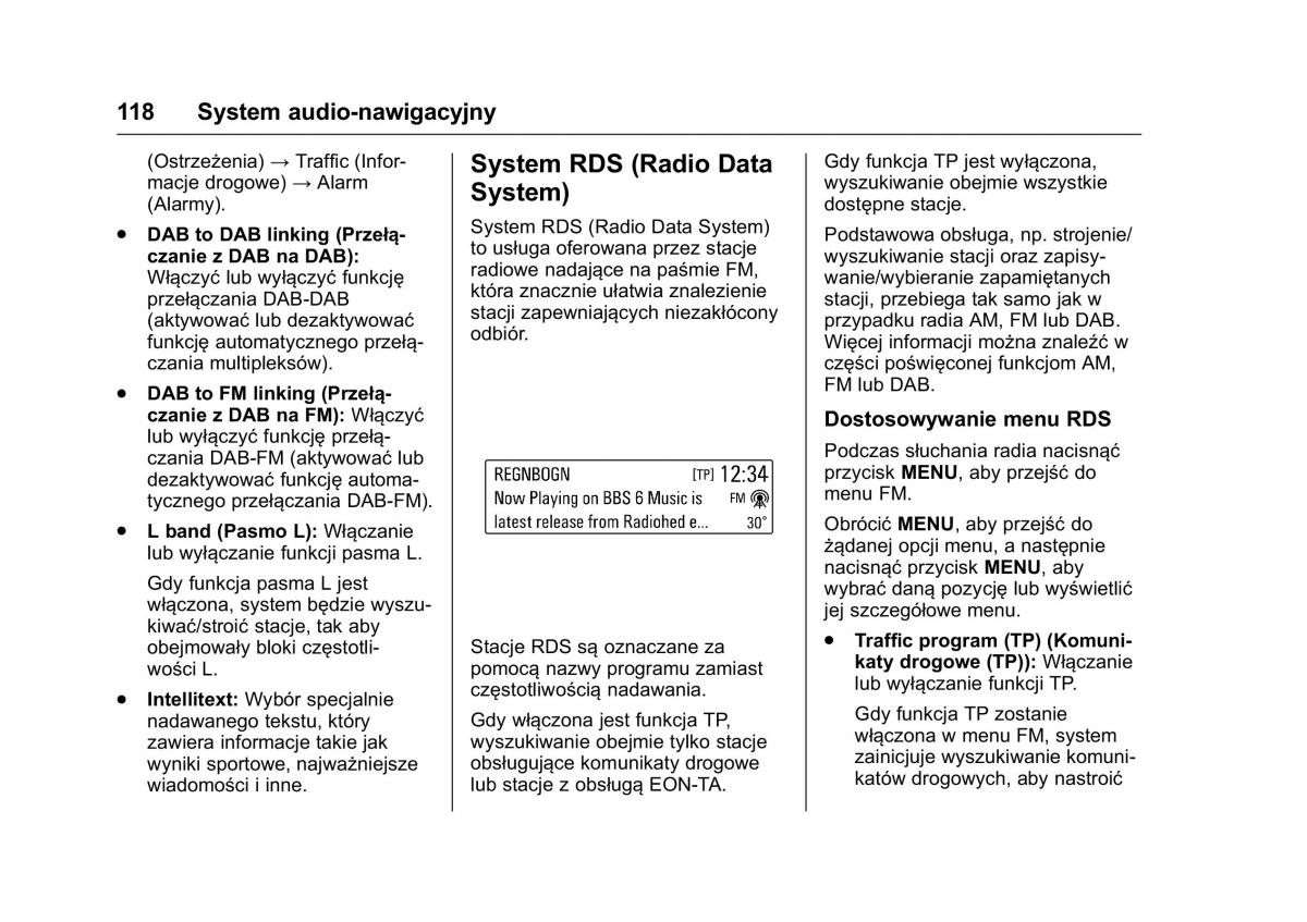 Opel Karl instrukcja obslugi / page 119