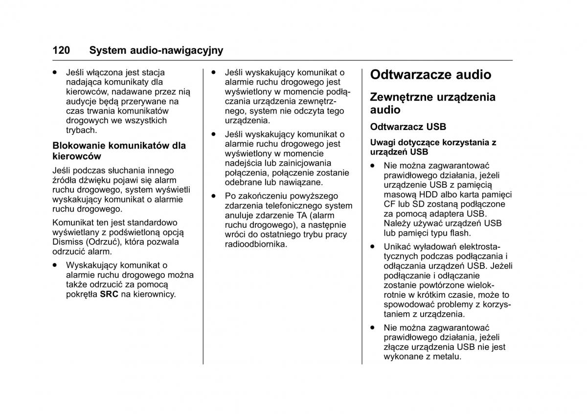 Opel Karl instrukcja obslugi / page 121