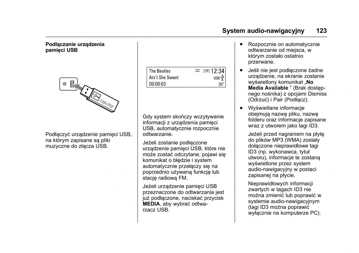 Opel Karl instrukcja obslugi / page 124