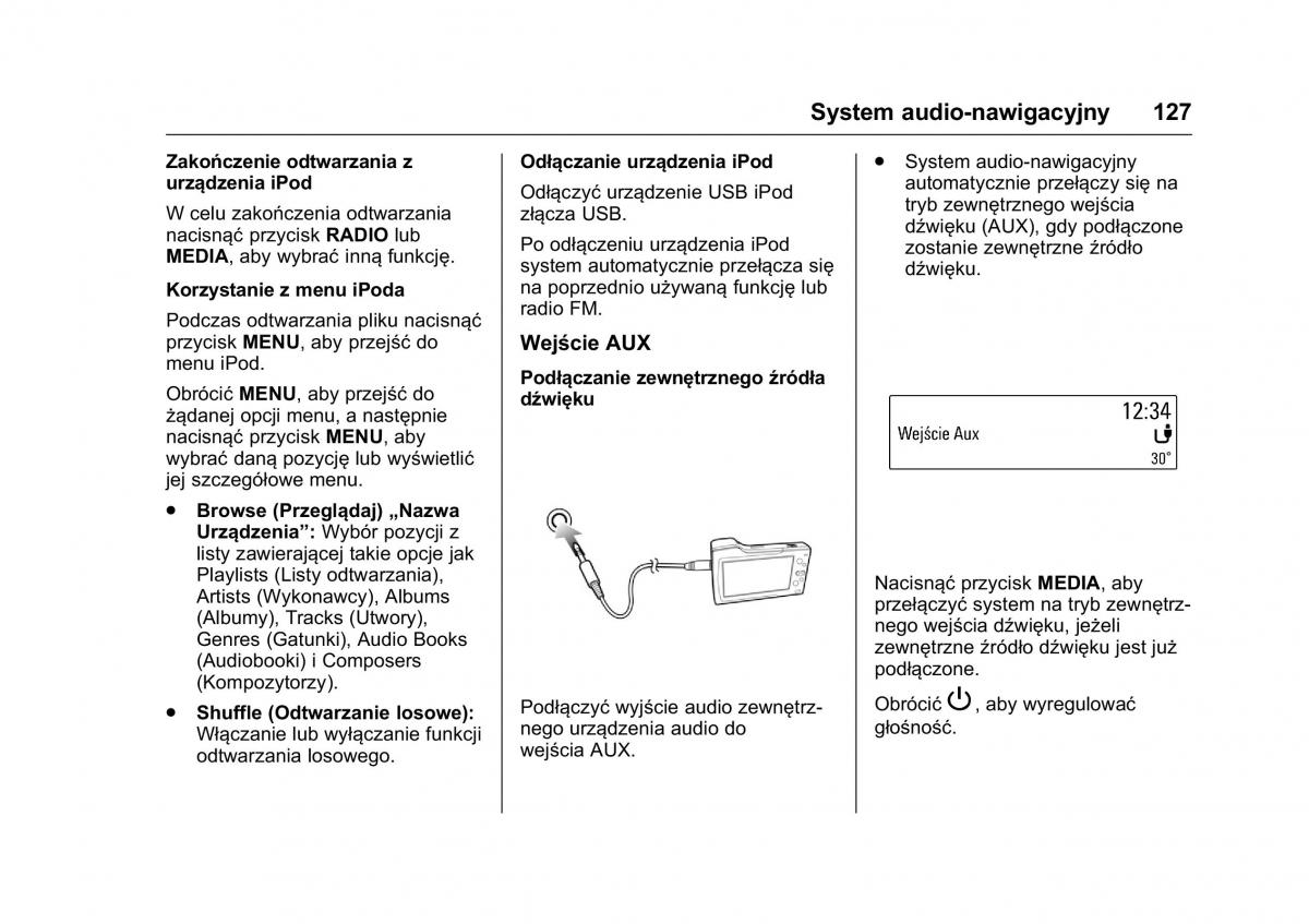 Opel Karl instrukcja obslugi / page 128