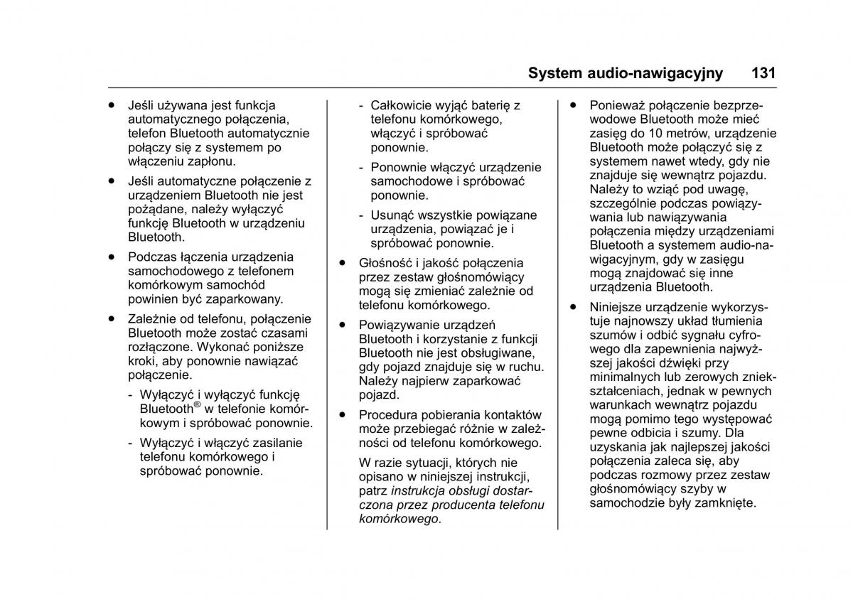 Opel Karl instrukcja obslugi / page 132