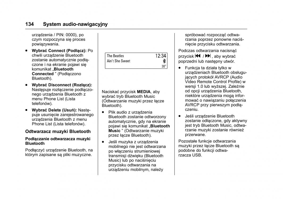 Opel Karl instrukcja obslugi / page 135