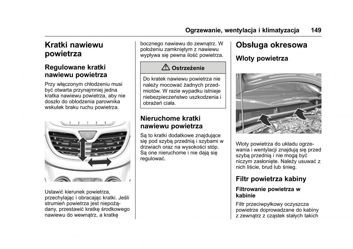 Opel Karl instrukcja obslugi / page 150