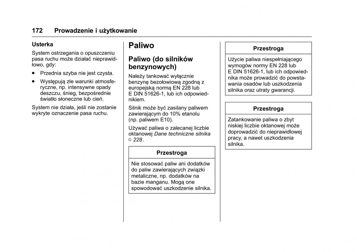 Opel Karl instrukcja obslugi / page 173