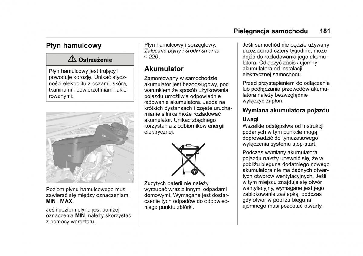 Opel Karl instrukcja obslugi / page 182