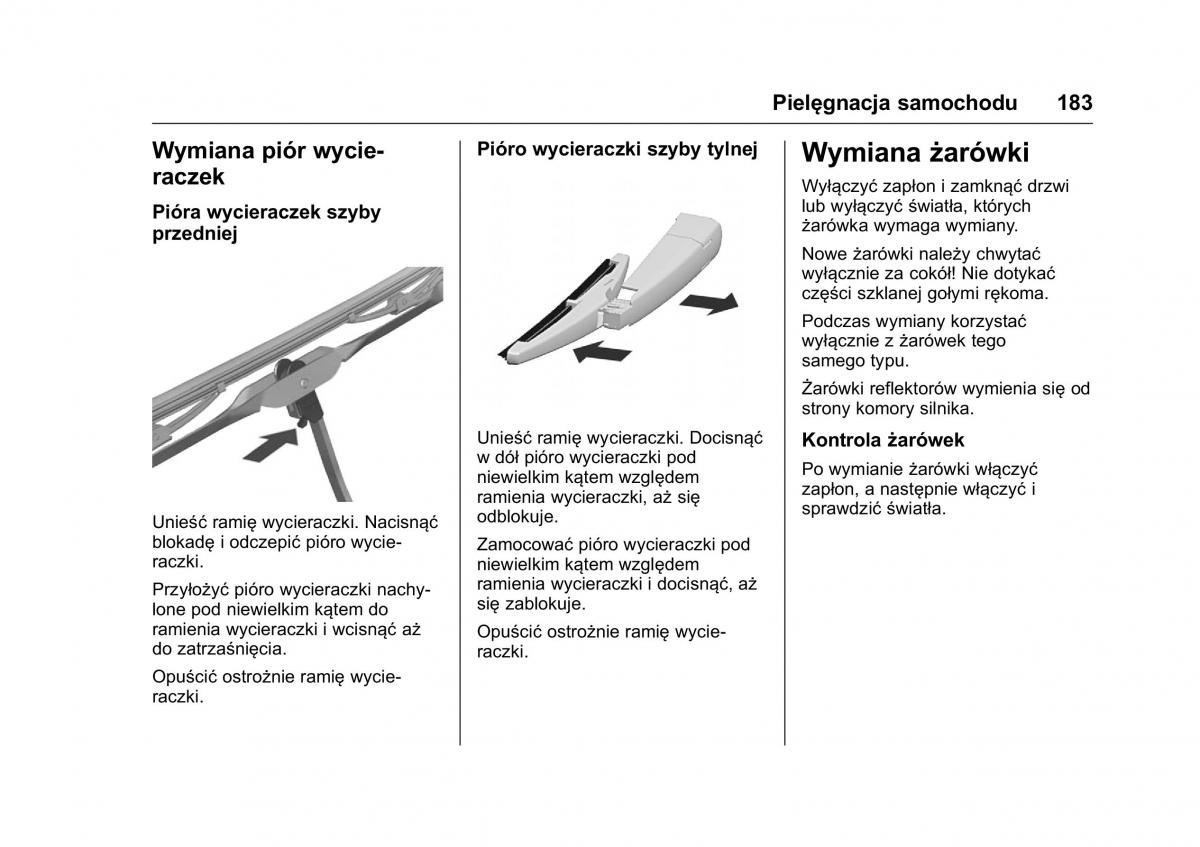 Opel Karl instrukcja obslugi / page 184