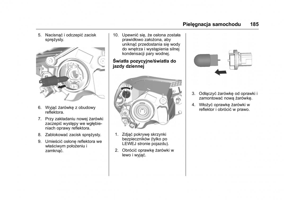 Opel Karl instrukcja obslugi / page 186