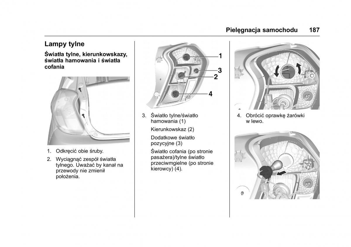 Opel Karl instrukcja obslugi / page 188