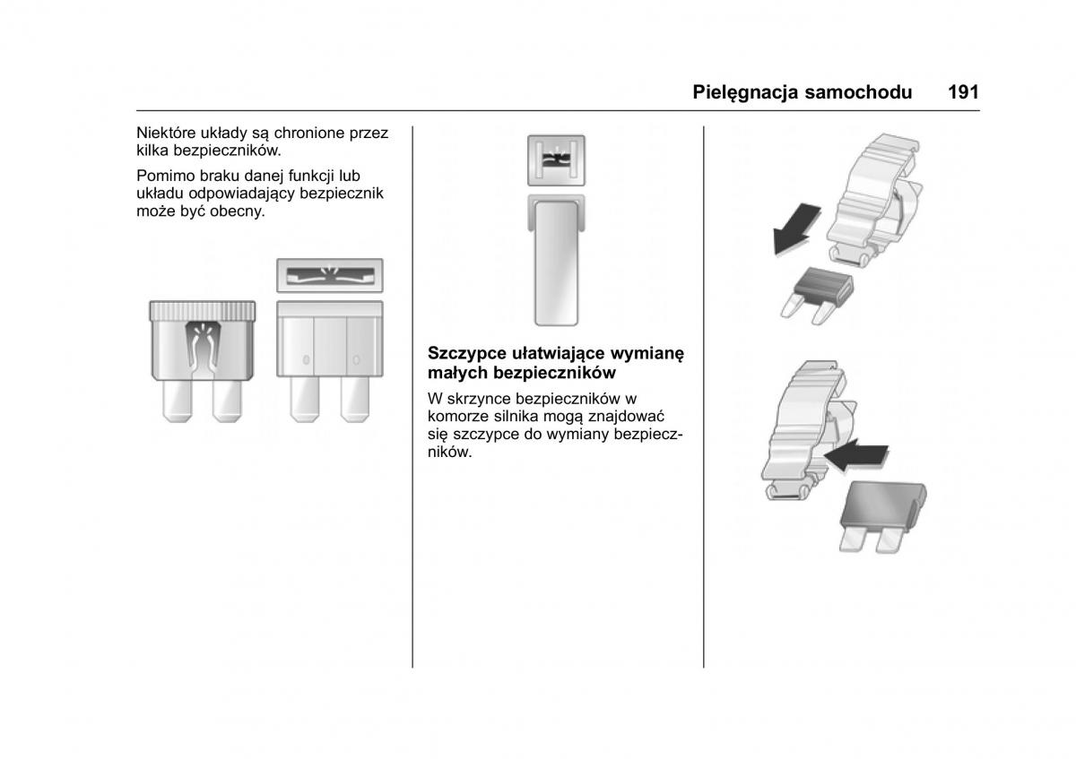 Opel Karl instrukcja obslugi / page 192