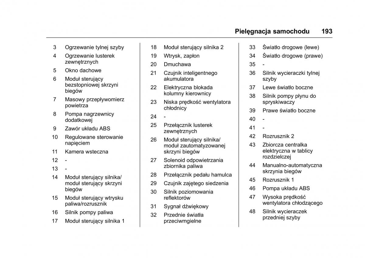 Opel Karl instrukcja obslugi / page 194