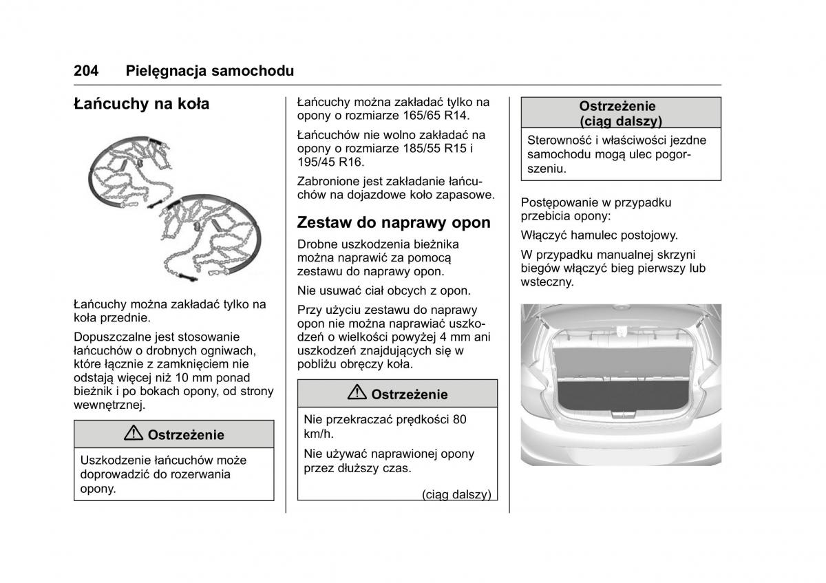 Opel Karl instrukcja obslugi / page 205