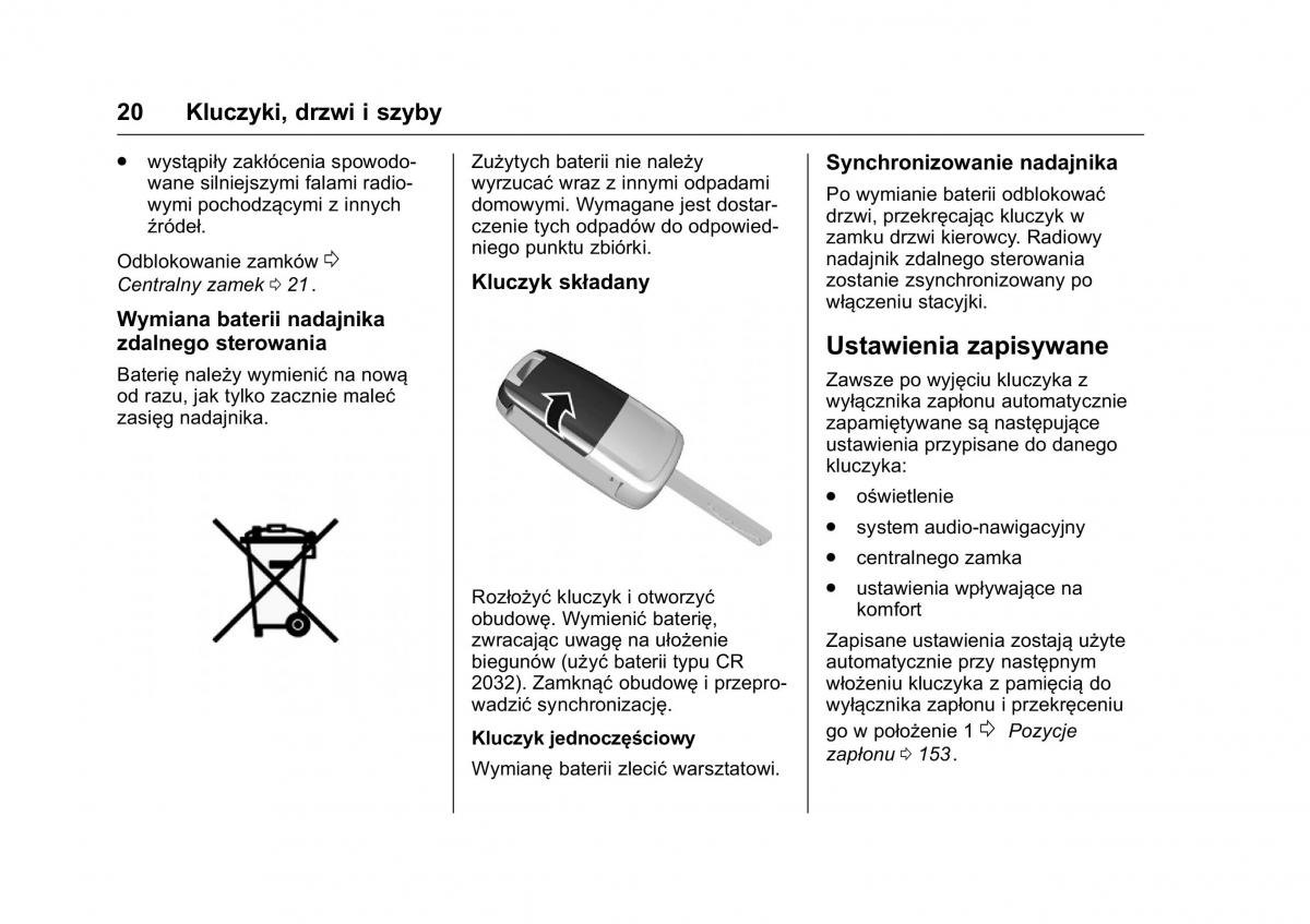 Opel Karl instrukcja obslugi / page 21