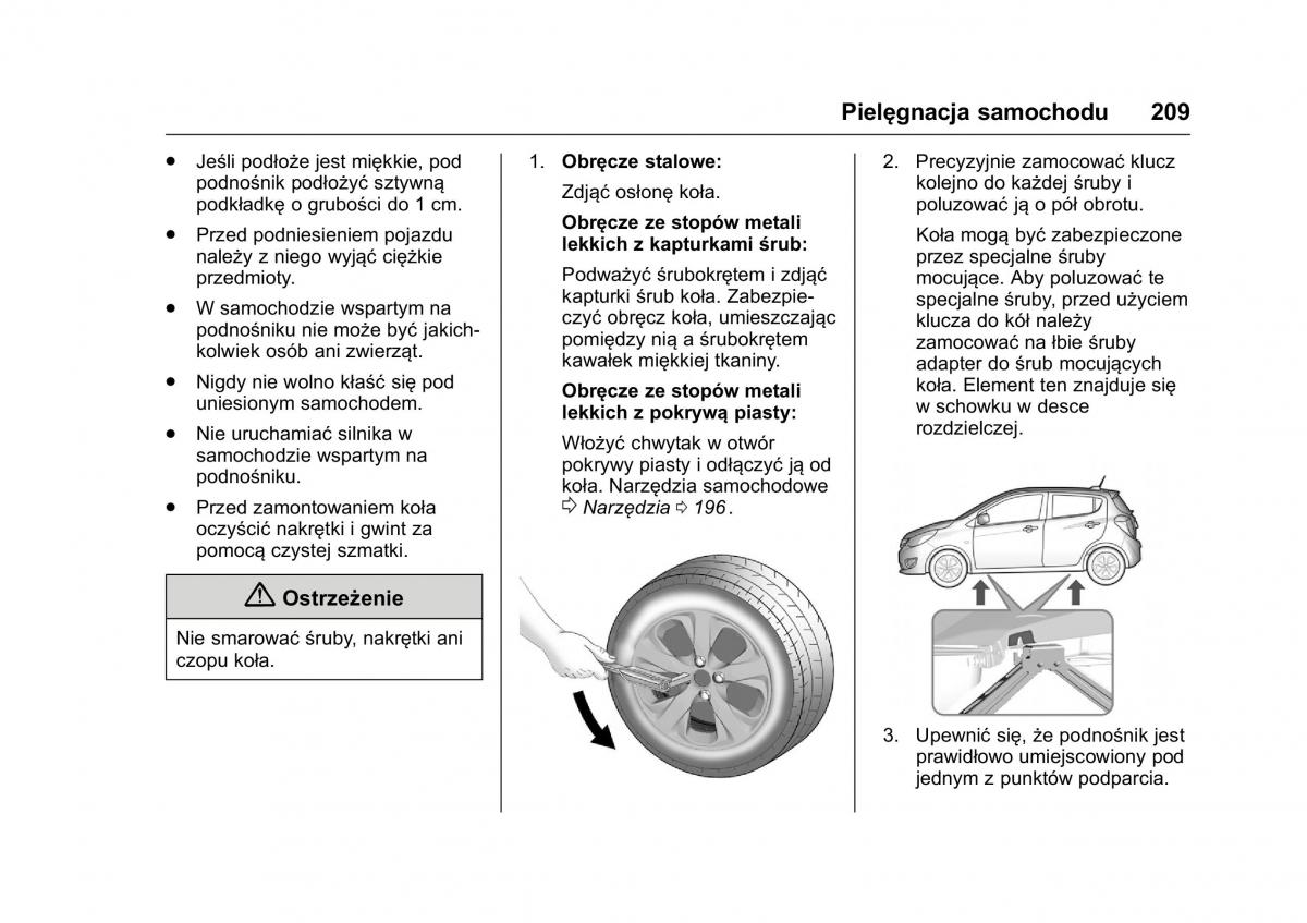 Opel Karl instrukcja obslugi / page 210