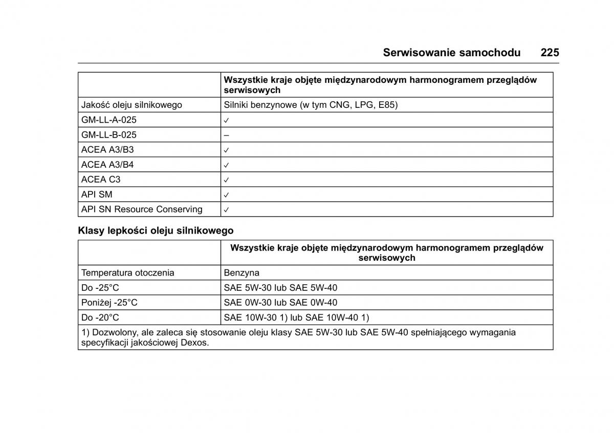 Opel Karl instrukcja obslugi / page 226