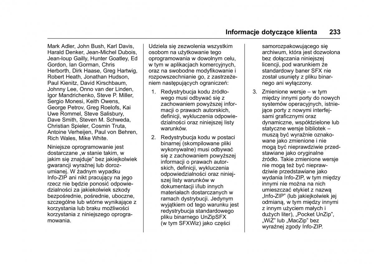 Opel Karl instrukcja obslugi / page 234