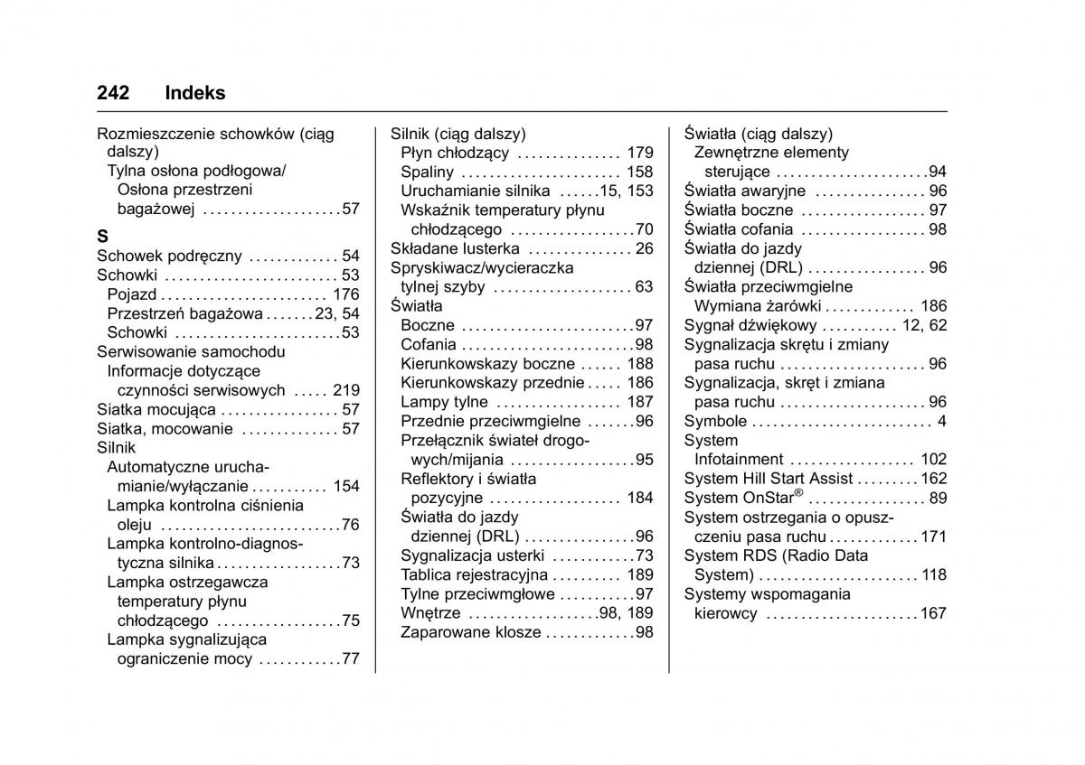 Opel Karl instrukcja obslugi / page 243