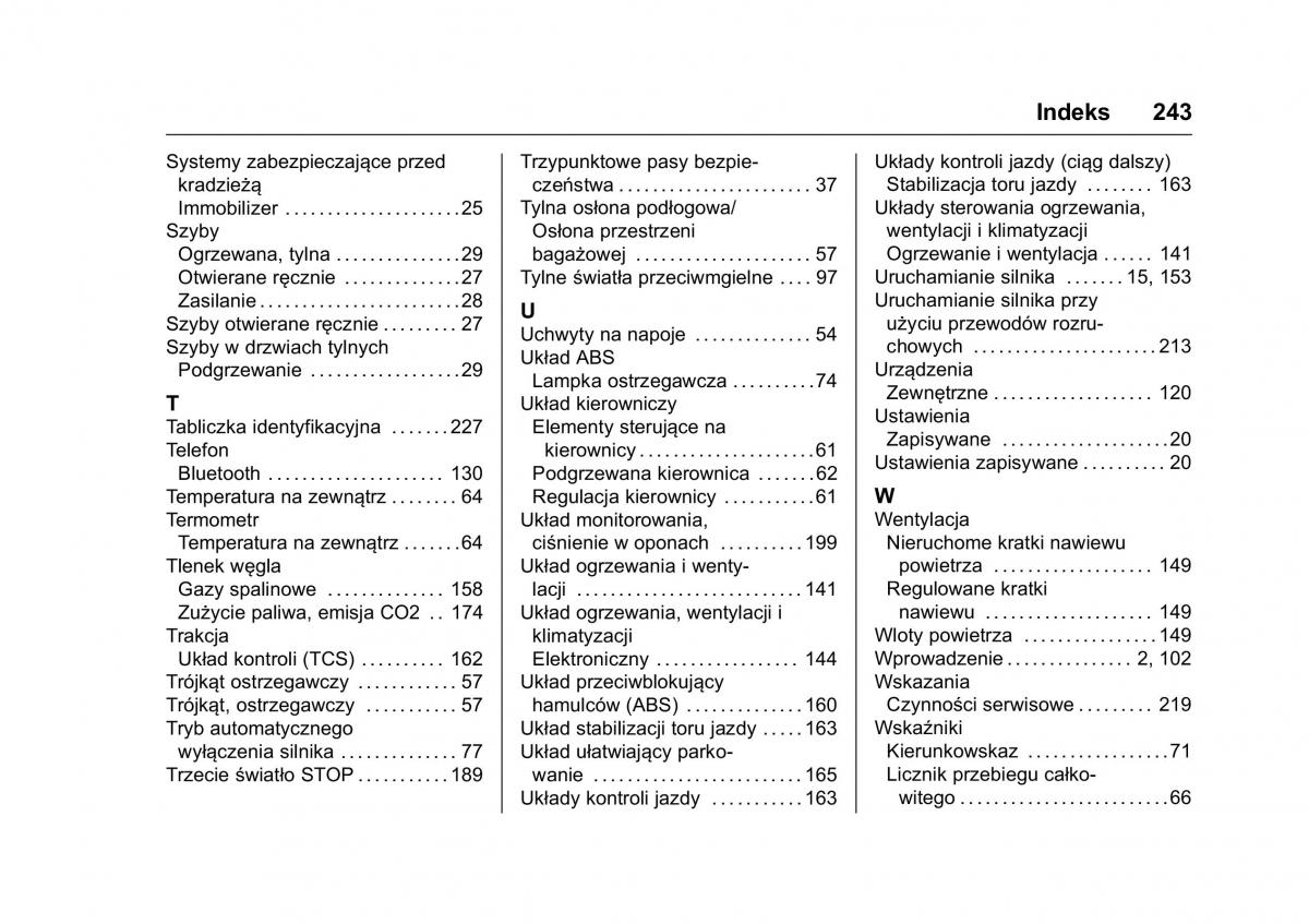 Opel Karl instrukcja obslugi / page 244