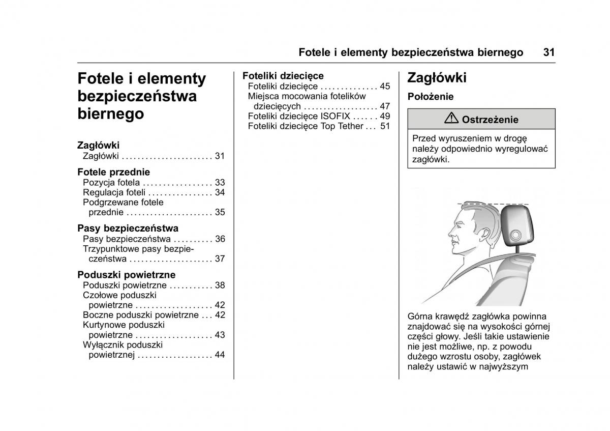 Opel Karl instrukcja obslugi / page 32