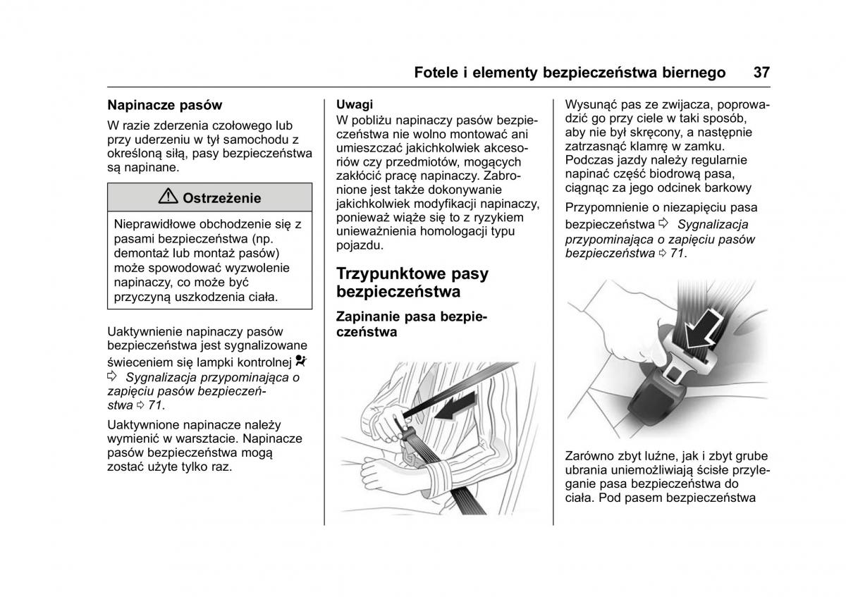 Opel Karl instrukcja obslugi / page 38