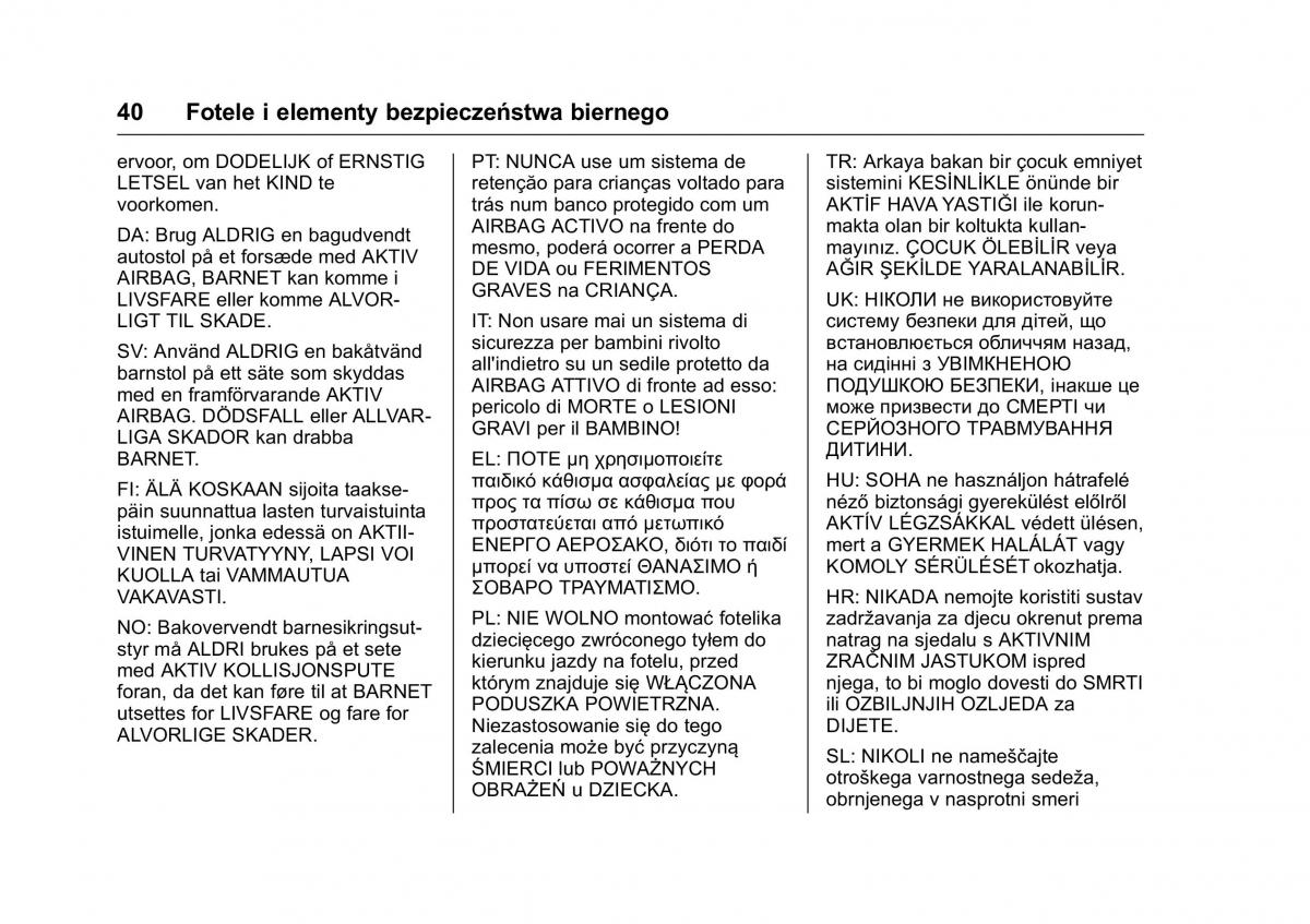 Opel Karl instrukcja obslugi / page 41