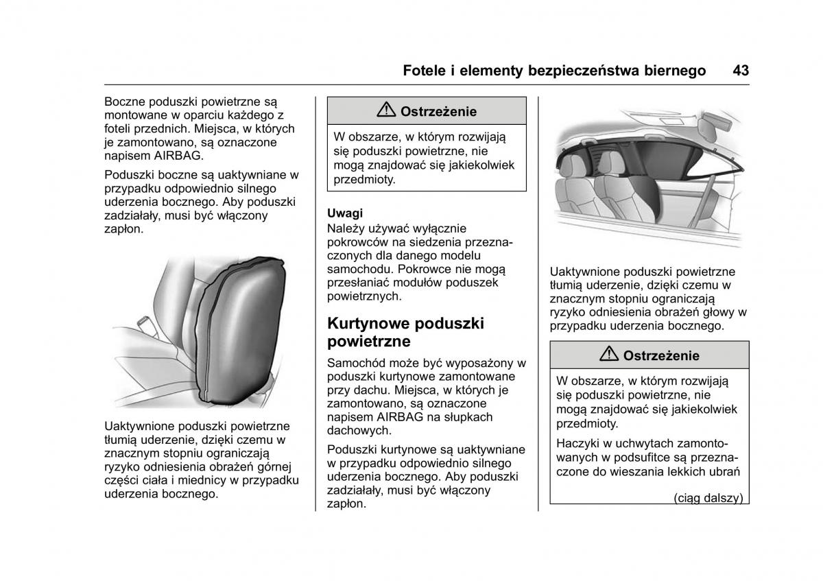 Opel Karl instrukcja obslugi / page 44