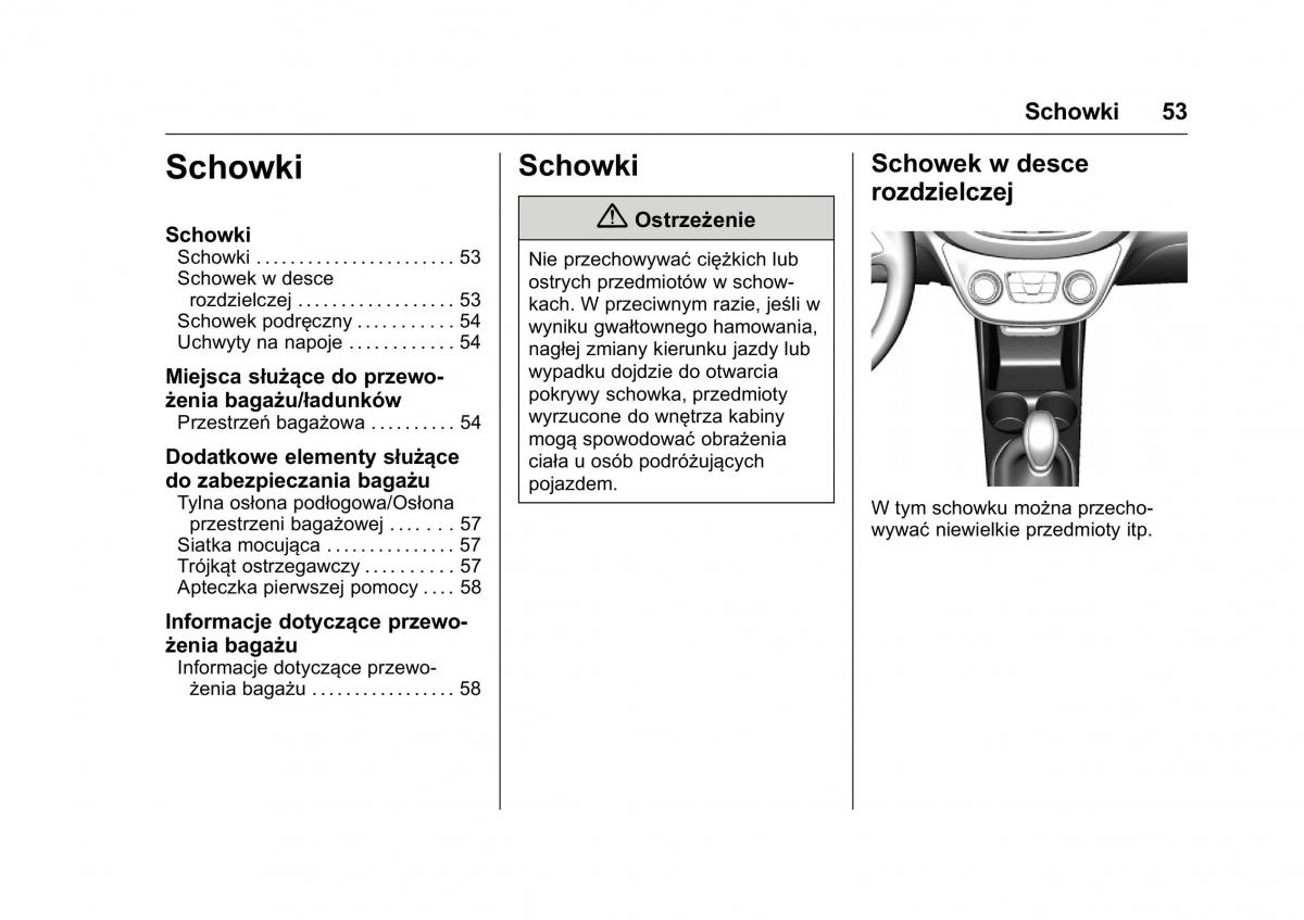 Opel Karl instrukcja obslugi / page 54