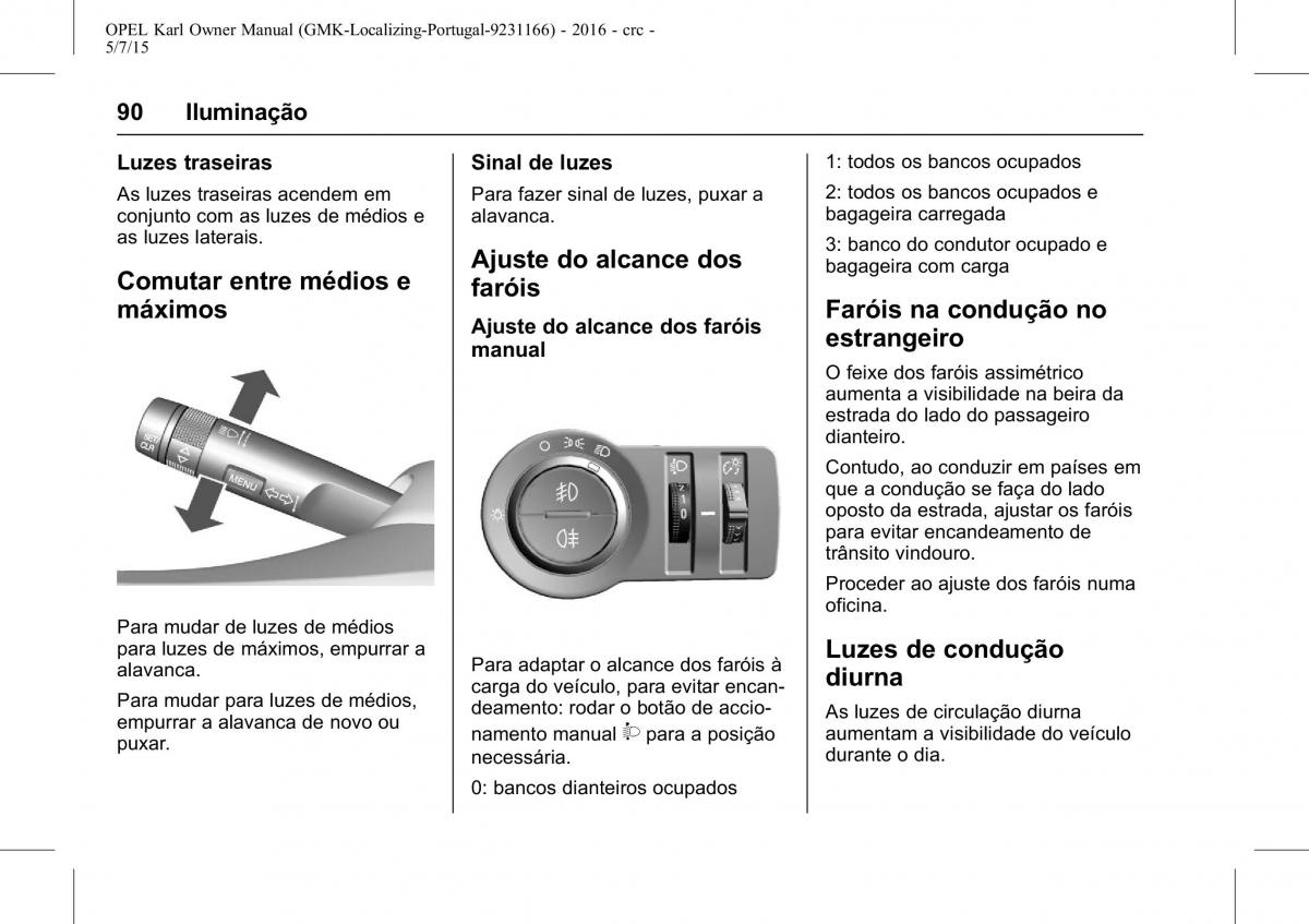 Opel Karl manual del propietario / page 91