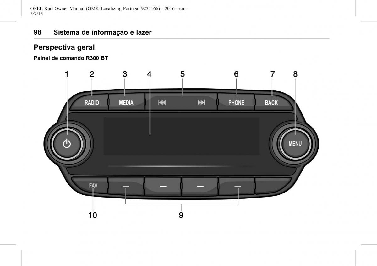 Opel Karl manual del propietario / page 99