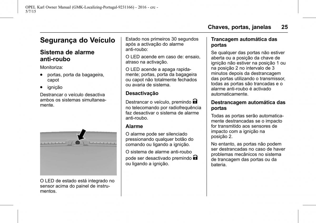 Opel Karl manual del propietario / page 26