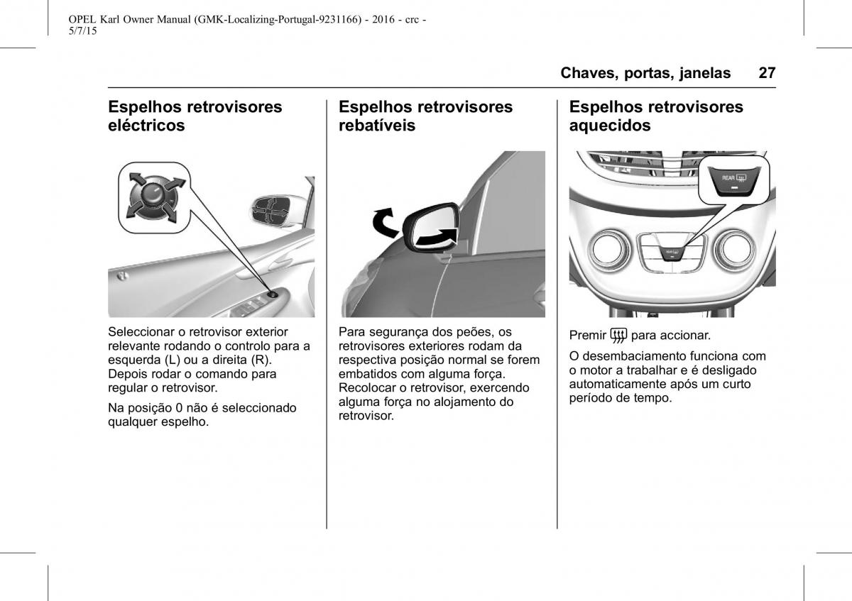 Opel Karl manual del propietario / page 28