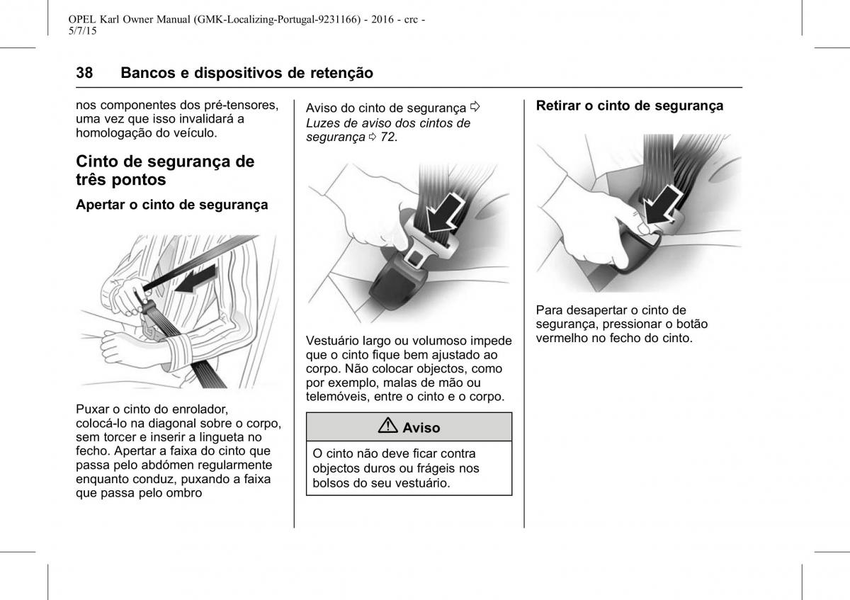 Opel Karl manual del propietario / page 39