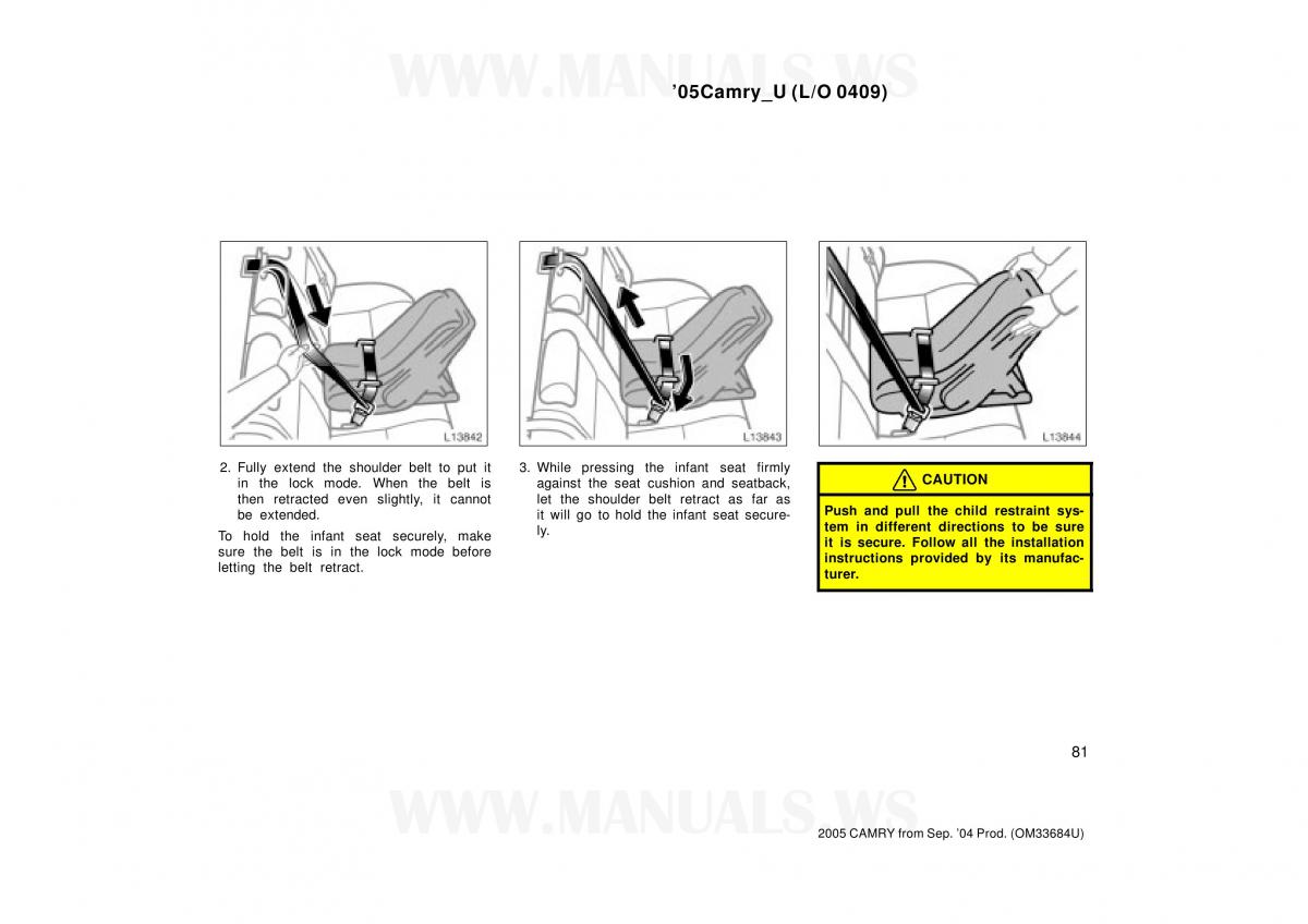 Toyota Camry VI 6 owners manual / page 81