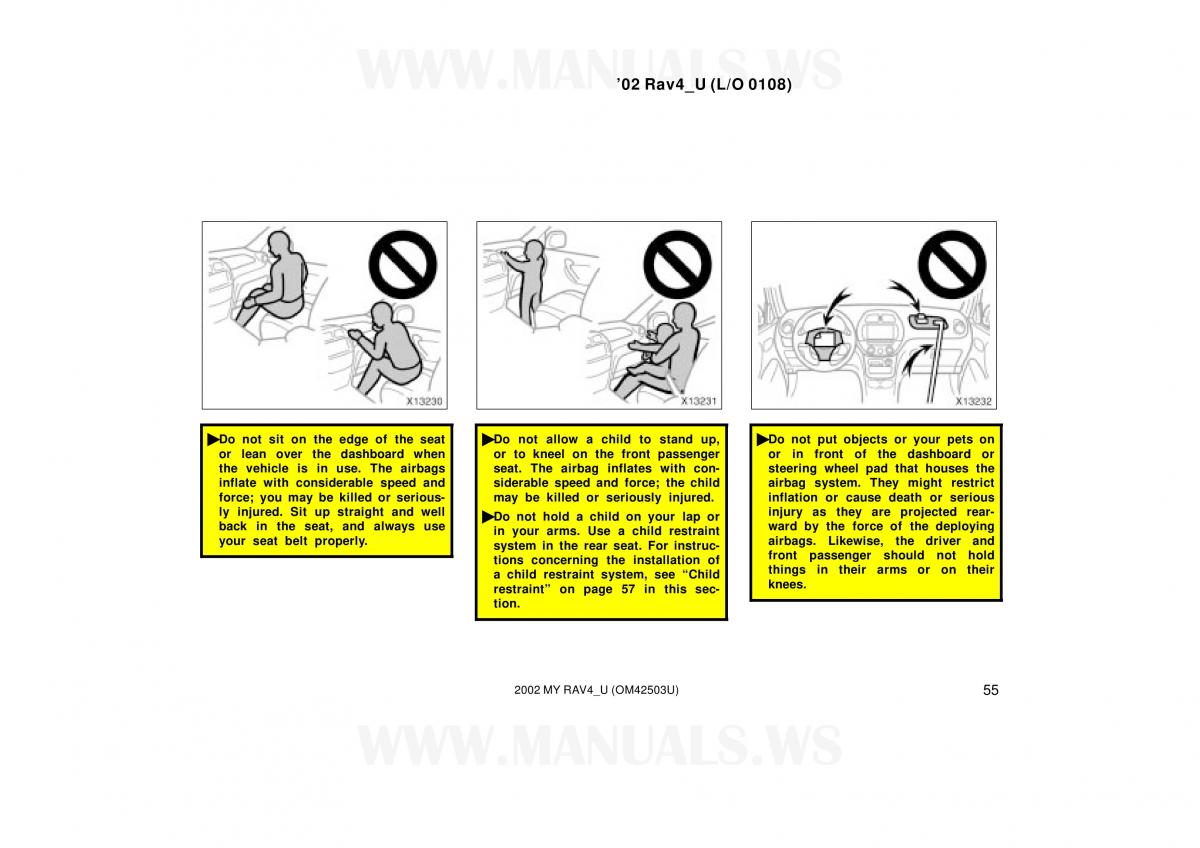 Toyota RAV4 II 2 owners manual / page 55