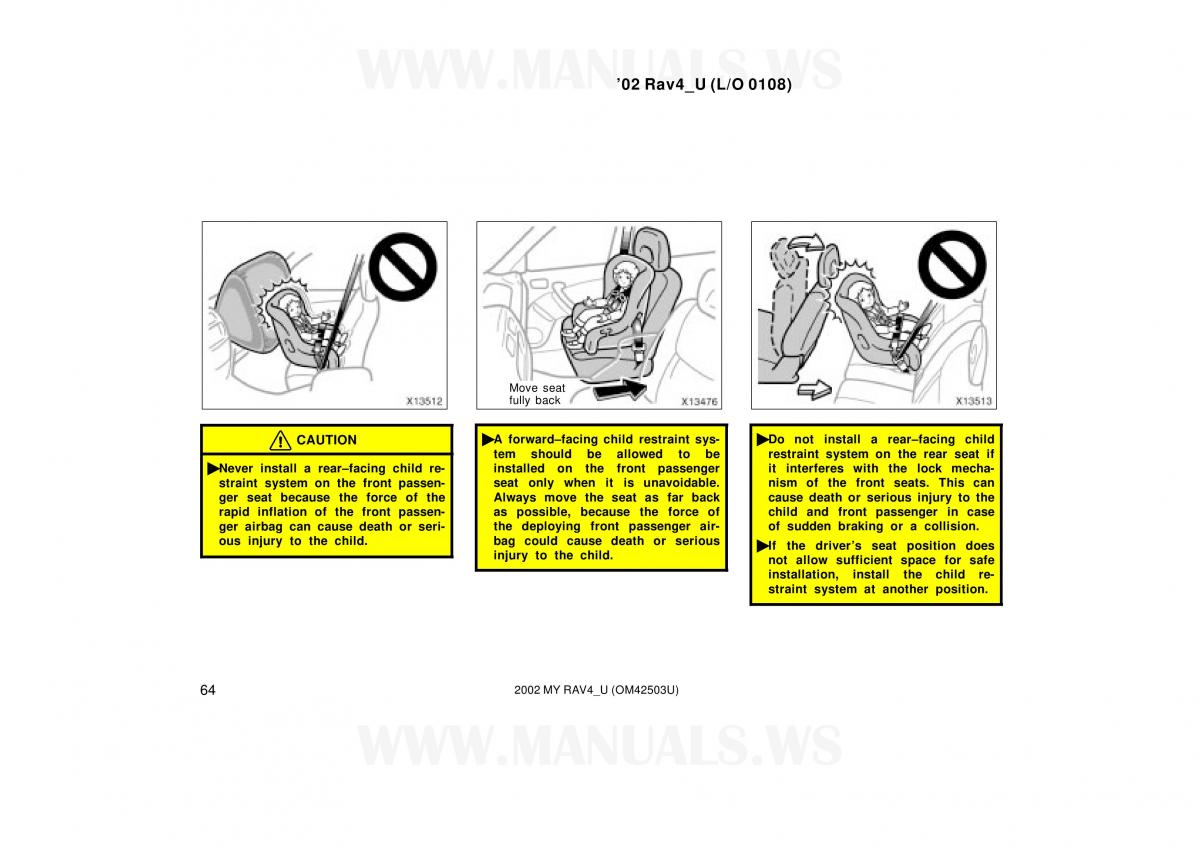 Toyota RAV4 II 2 owners manual / page 64