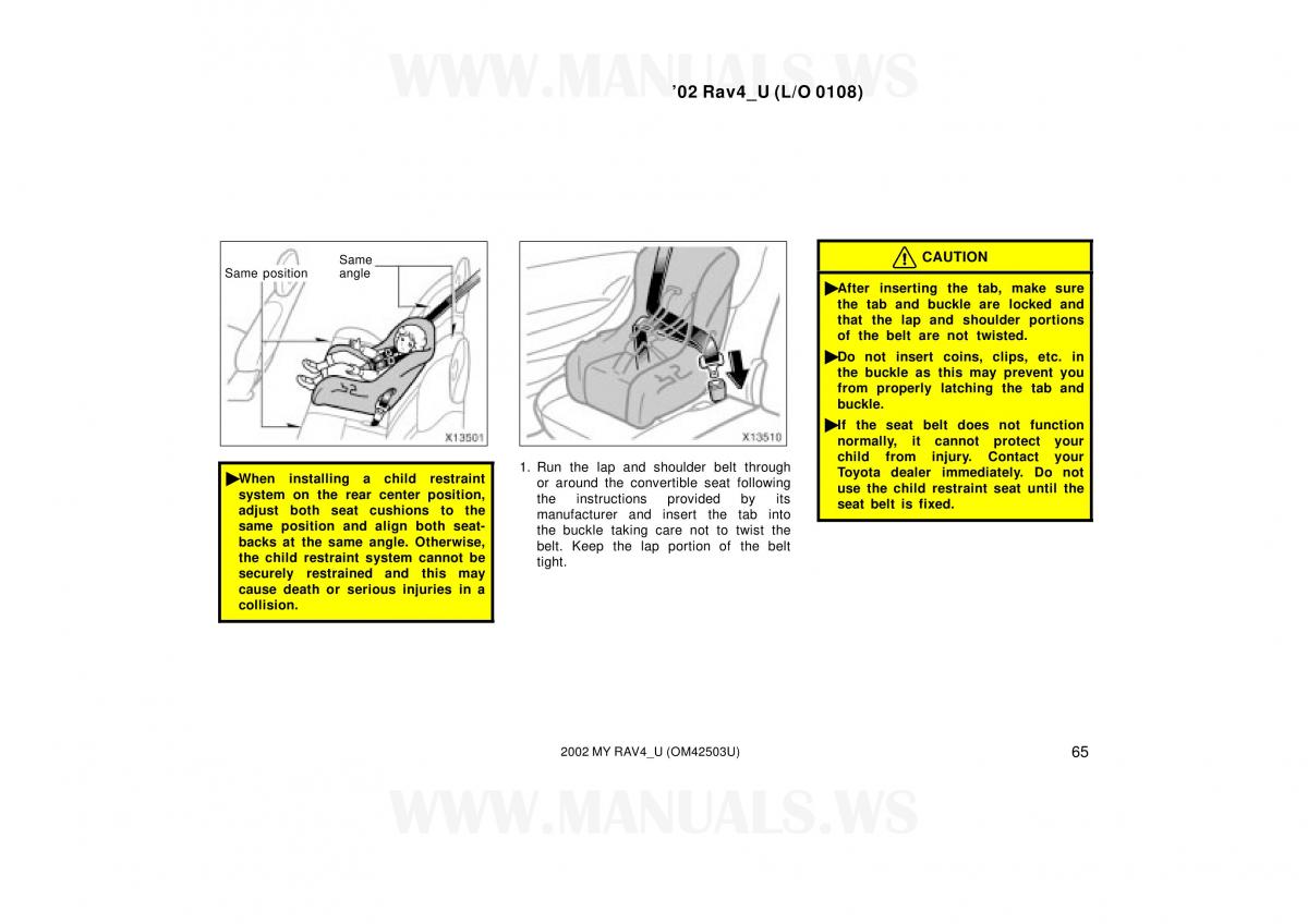 Toyota RAV4 II 2 owners manual / page 65