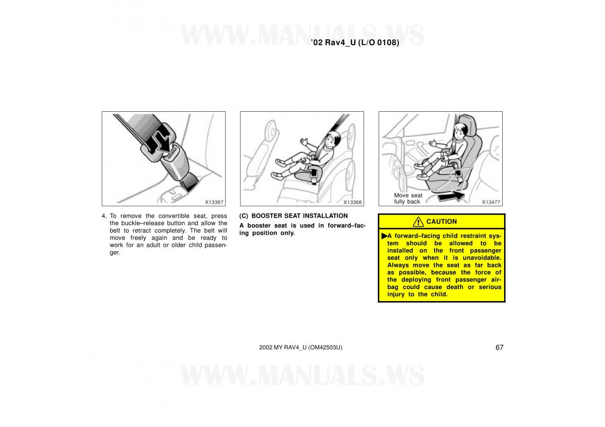 Toyota RAV4 II 2 owners manual / page 67