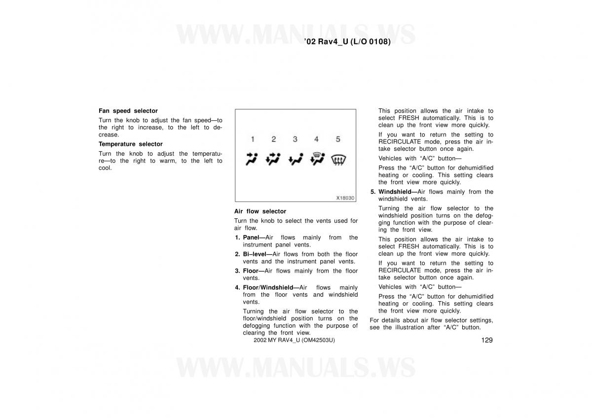 Toyota RAV4 II 2 owners manual / page 129