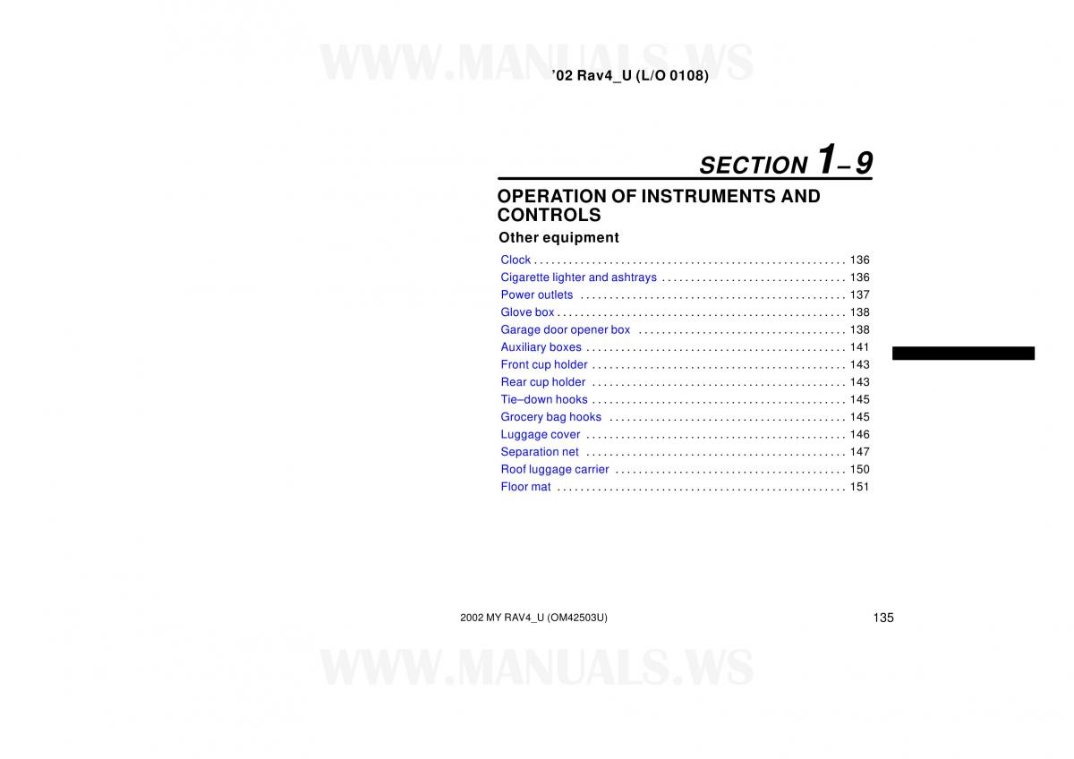 Toyota RAV4 II 2 owners manual / page 135