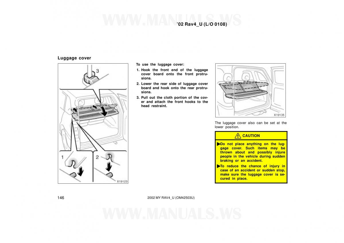 Toyota RAV4 II 2 owners manual / page 146