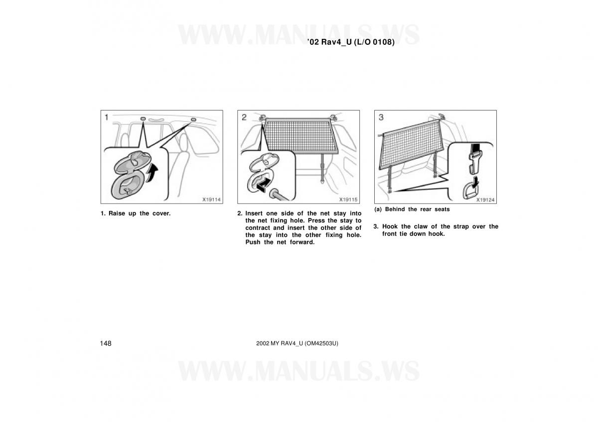 Toyota RAV4 II 2 owners manual / page 148