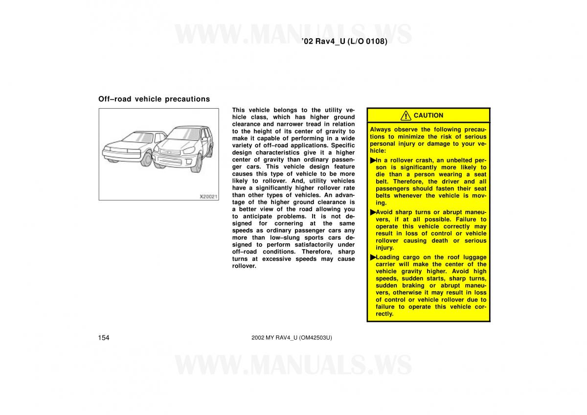 Toyota RAV4 II 2 owners manual / page 154